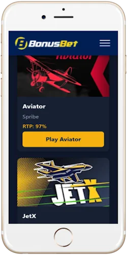 BonusBet Tanzania app on smartphone